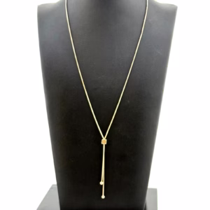 925 Sterling Silver Lariat Style Snake Chain Necklace