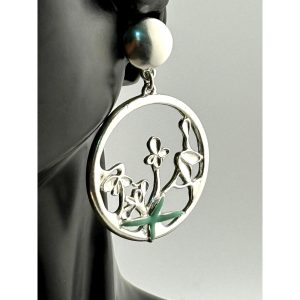 Karine Sultan Enchanted Green Dangle Statement Earrings