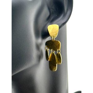 Marcia Moran 18K Gold Plated Chandelier Earrings