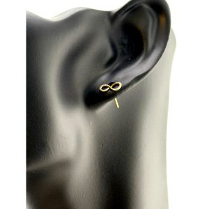 Jessica Matrasko Gold Filled Infinity Stud Earrings