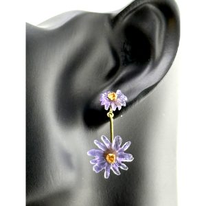 Michael Michaud Aster Double Drop Post Earrings