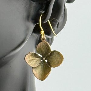 Michael Michaud Hydrangea Petal Wire Drop Earrings