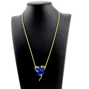Michael Michaud Wild Violet Single Flower Pendant Necklace