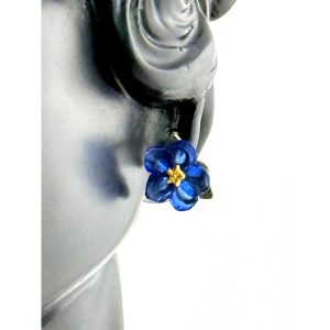 Michael Michaud Blue Violet Post Stud Earrings