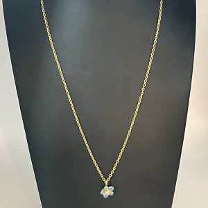 Michael Michaud Forget Me Not Single Flower Pendant Necklace