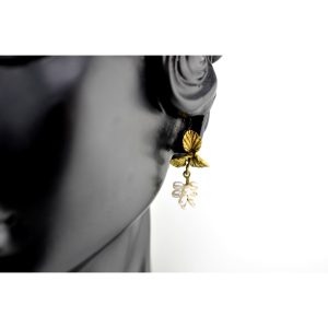 Michael Michaud Spring Birch Dainty Post Earrings w/Pearls