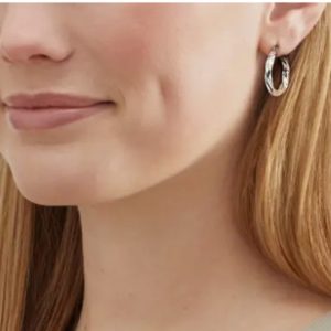 Silpada 'Simply Sweet' Hoop Earrings in Sterling SIlver