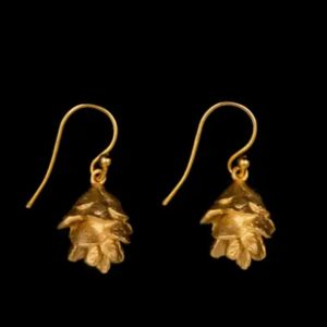 Michael Michaud Pine Needle Single Cone Wire Earrings