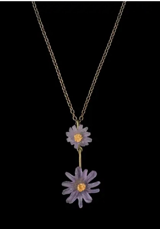 Michael Michaud Aster Double Drop Pendant - 16" Adj.