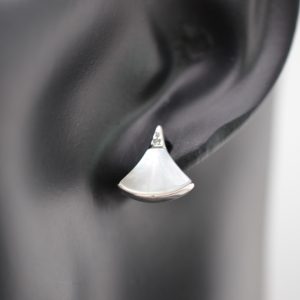 Moroccan 925 Sterling Silver MOP Earrings