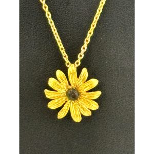Michael Michaud Black-Eyed Susan Dainty Pendant Necklace