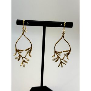 Michael Michaud Night Willow Oval Wire Earrings