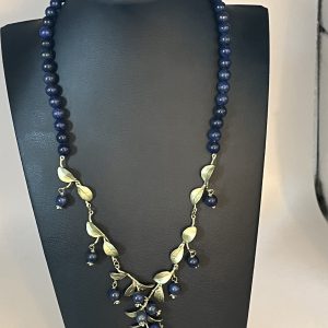 Michael Michaud Blueberry Bead Lapis Necklace