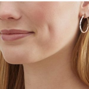 Silpada 'Endless Twists' Hoop Earrings in Sterling Silver