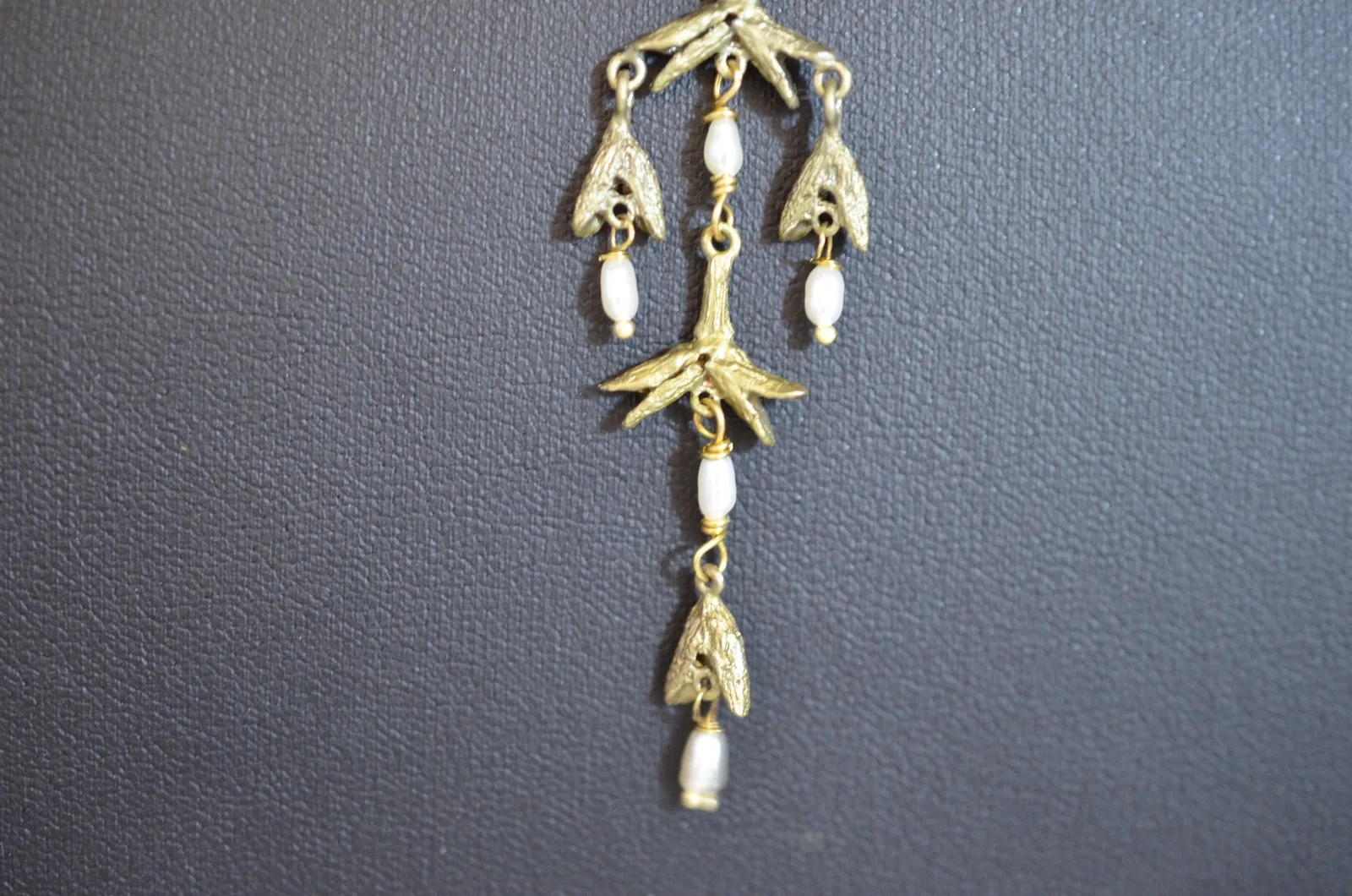 Michael Michaud Burning Bush Pod Pendant Necklace - 16" Adj.