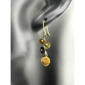 Michael Michaud Dainty Nasturtium Drop Wire Earrings