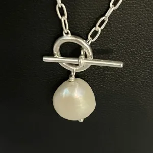 Silpada 'Center Attention' Sterling Silver Freshwater Pearl Necklace