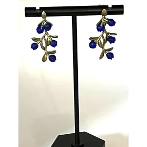 Michael Michaud Petite Blueberry Dangle Post Earrings