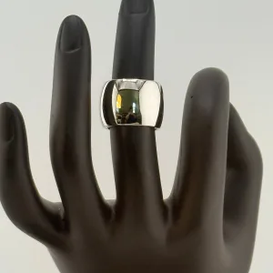 Silpada Sterling Silver "Cigar Cuff" Ring Size 6